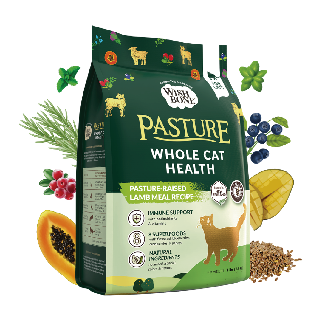 Wishbone Pasture for Cats - New Zealand Lamb, 4lbs & 20lbs