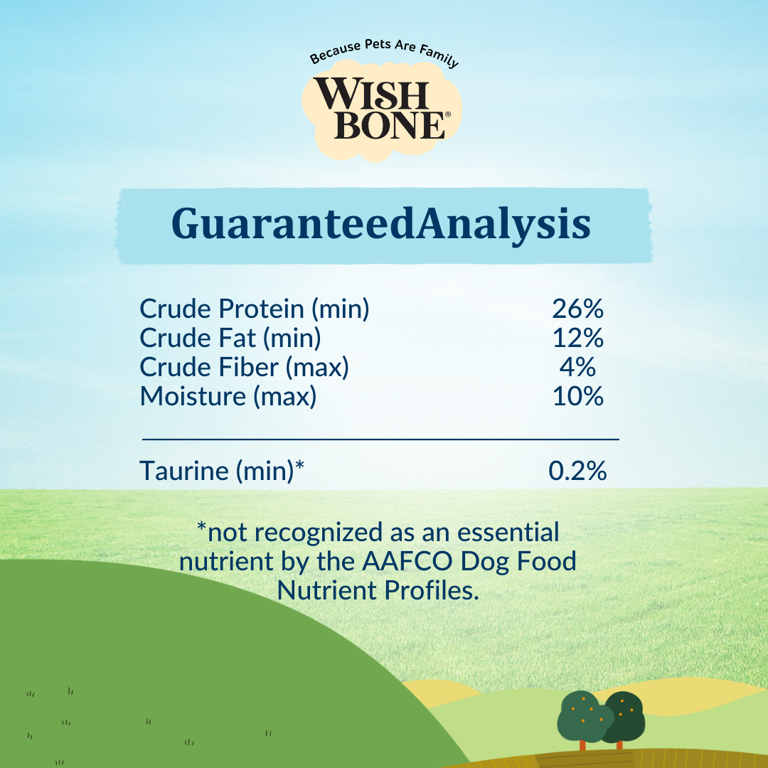 Wishbone Roost New Zealand Chicken Dry Dog Food, 4 lb bag, gluten-free and grain-free formula for muscle health, digestion, and overall wellness.